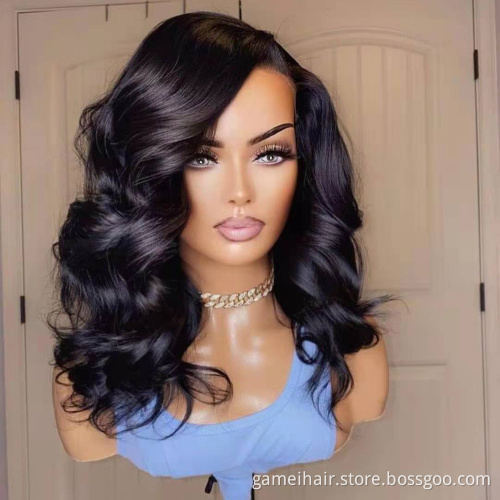 GM Short Bob Closure Wig Body Wave 13x4 Lace Front Human Hair Wigs for Black Women Brazilian Natural Pre Plucked Hairline Remy